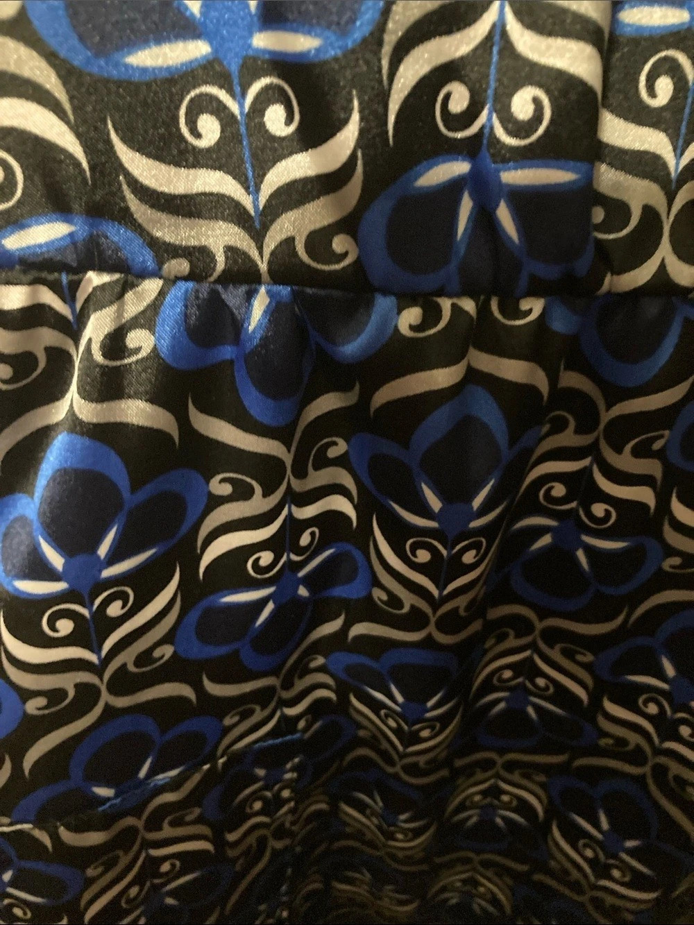 New Directions Geometric Mini Dress in Blue/Black/White, Size Small - Picture 5 of 5